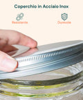 Dispenser Bevande in Vetro 8L con Rubinetto in Alluminio