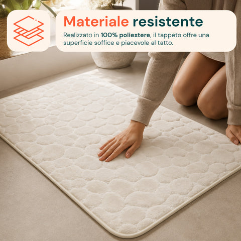Tappeto Memory Foam Beige 50x80cm