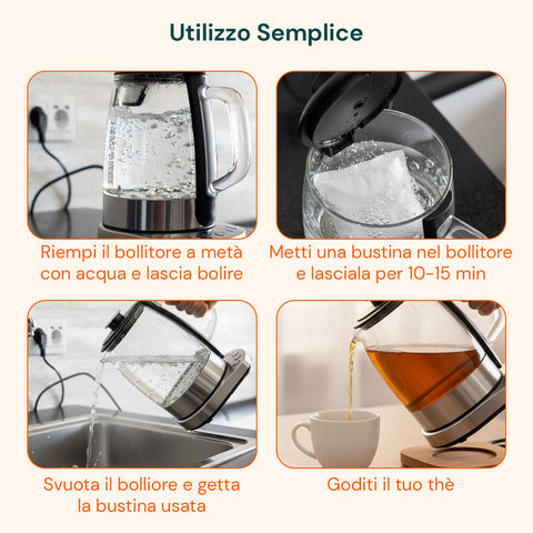 Anticalcare Universale per Elettrodomestici – Set 2 Bustine 40g