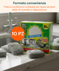 Spugne Saponate in Acciaio 10 Pz – Pulizia Profonda Cucina