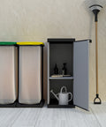 Armadio Modulare Basso a 1 Anta e 2 Ripiani Regolabili 34x40x85cm