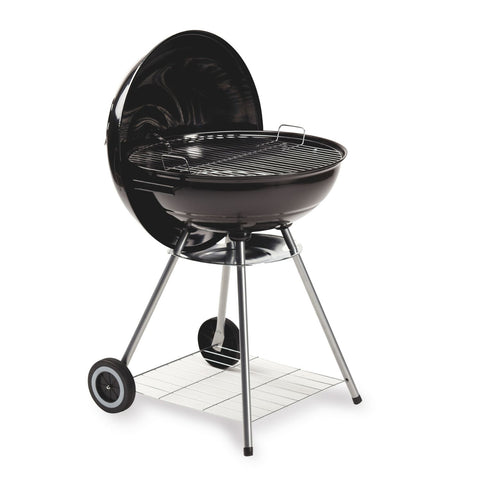Barbecue Bbq Freetime 45cm In Acciaio Nero Con Ruote