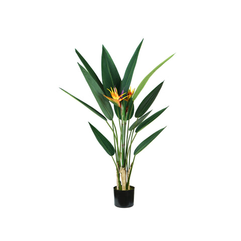 Kunststof sierplant met realistische bladeren, 120 cm