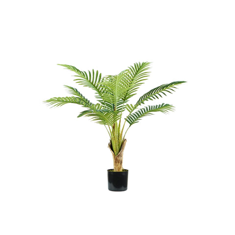 garden friend pianta palma areca in polietilene con 9 foglie e vaso con muschio 90cm ean 8023755056766