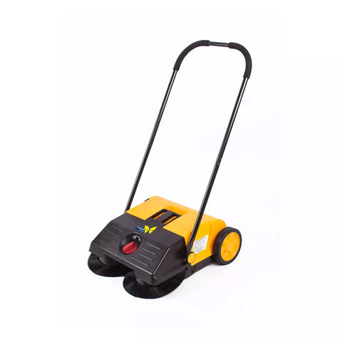 Handmatige veegmachine met duwbeugel, veegbreedte 55 cm, 25 l