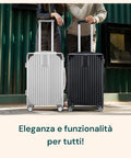 Set 3 Trolley 56/66/76cm Nero in ABS