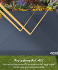 Gazebo Richiudibile 3x3 m Impermeabile con Borsa e Pesi Inclusi