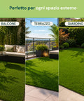 Prato Sintetico 1x3m - Erba Artificiale per Giardino e Balcone