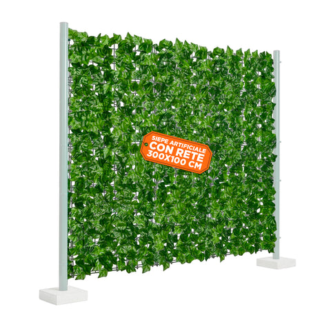 Siepe Artificiale (1x3m) Frangivista e Oscurante per Recinzioni e Balcone