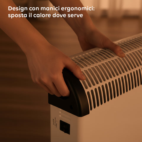 Termoconvettore elettrico Da Pavimento 2000w 51 x 10,5 x 38,5 cm Bianco