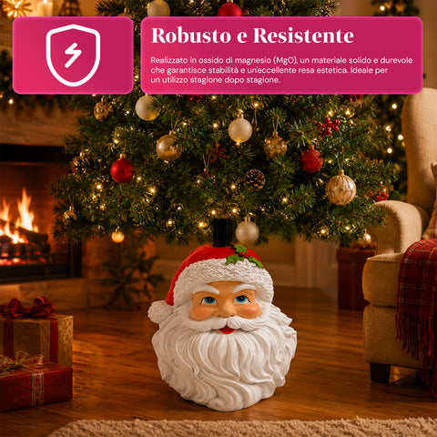 Decoratieve kerstboomstandaard, 10 uitvoeringen, van ijzer en magnesium, universele bevestiging, voor bomen tot 210 cm, 2 modellen met ledverlichting