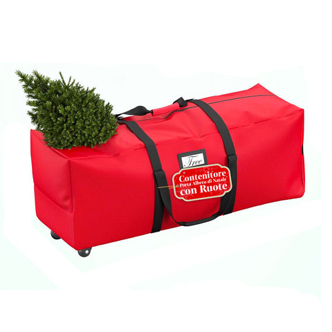 Opbergtas voor kerstboom met wielen van waterdichte stof