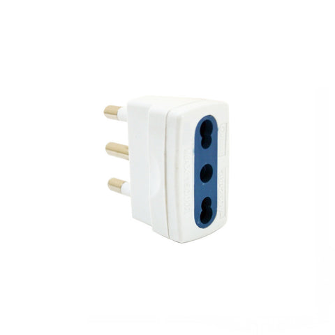 omega adattatore semplice presa bipasso e spina 1016a 2pt bianco ean 8051191559077