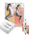 Coperta Termica Elettrica Coprimaterasso Lavabile con Riscaldamento Rapido e 4 Temperature