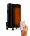 Radiatore Elettrico ad Olio 2000W 9 elementi con Regolazione 3 Livelli e Timer