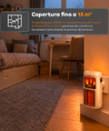 Stufetta Elettrica da Parete 400W con Design Compatto e Temperatura Regolabile