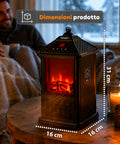 Caminetto Elettrico da Tavolo EIRA 1000W con Telecomando