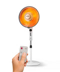 Stufa a Parabola Flux 1100W al Carbonio con Telecomando e Timer