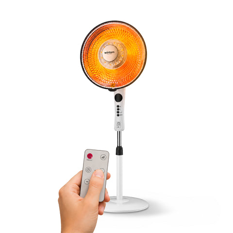 Flux-paraboolkachel van 1100 W met koolstofelement, afstandsbediening en timer