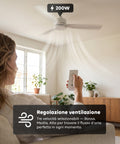 Device Trasmettitore e Ricevitore per Ventilatore da Soffitto con Telecomando – Controllo Luce, Timer e 3 Velocità – Universale ad Alta Efficienza – Risparmio Energetico e Avviamento Immediato