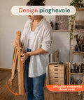 Cavalletto da Pittore in Faggio 122x44x40 cm con Altezza Regolabile