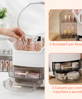 Organizer Make Up Inclinato a Gradini – Design Moderno e Funzionale in 2 Colorazioni