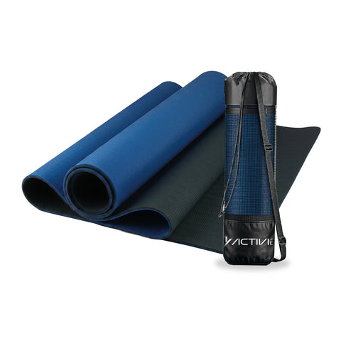 Antislip-yogamat van TPE van 6 mm, dubbelzijdig met draagriem
