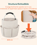 Secchiello Pieghevole Multiuso 16L con Tasche – Salvaspazio e Resistente