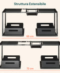 Organizer Sottolavello Cucina Espandibile con 2 Cassetti Estraibili