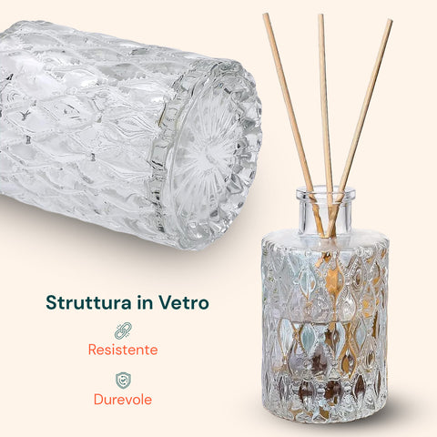 Set 15 Vasetti in Vetro Trasparente per Fiori e Centrotavola Varie Forme e Misure