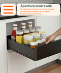 Cassetto Universale Estraibile 25x43 cm in Acciaio - Portata 10kg