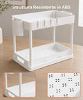 Organizer Multiuso 40x21,5x37cm con Ripiani e Accessori Inclusi