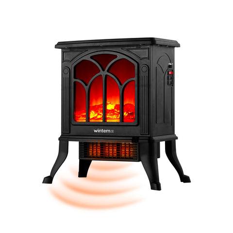 Camino Elettrico Decorativo 1500W con Termostato – Stufa Persefone