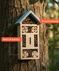 Casa per Insetti da Giardino in Legno di Bambù – 6 Scomparti