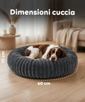 Cuccia Donut Morbida e Confortevole per Cani e Gatti Varie Taglie e Colorazioni