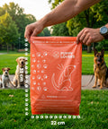 600 Sacchetti per Cani Biodegradabili per Bisogni – Formato Scorta 500+100 Omaggio – 40 Rotoli da 15 Sacchetti – Dimensioni 22x33cm Spessore 0,01 mm