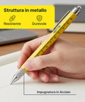 Penna Multifunzione 8 in 1 con Clip, Stilo Touch, Livella e Luce LED