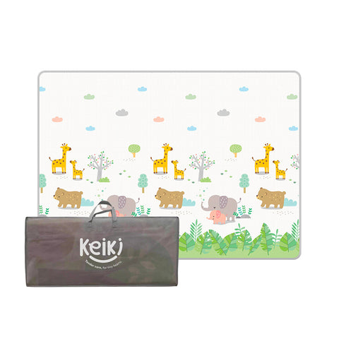 Opvouwbare speelmat voor kinderen 180x150 cm van XPE - zacht en waterdicht, met meegeleverde tas