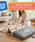 Tappetino da Gioco per Bambini Pieghevole 180x150 cm in XPE - Morbido e Impermeabile con Borsa Inclusa