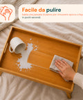 Vassoio da Letto per Colazione Richiudibile Eco in Bambù
