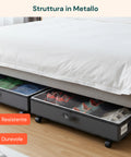 Contenitori Sottoletto con Ruote – Set 2 Pezzi XXL 54L Salvaspazio