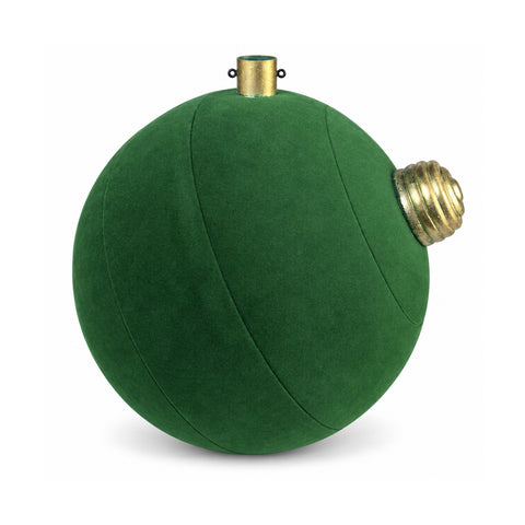Grote kerstboomvoet met fluweeleffect, 41x41x44 cm, voor bomen tot 180 cm – voetafdekking met bevestiging Ø 4 cm, bordeauxrood en groen