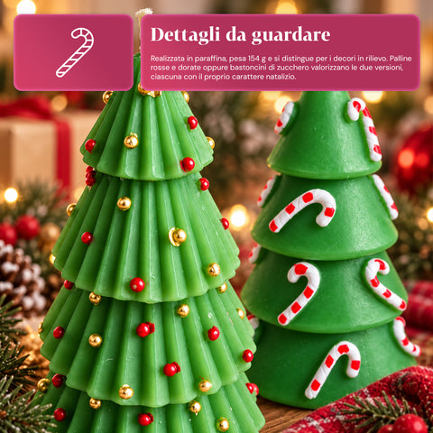 Kerstboomkaars 14 cm, geurloos, van paraffine, assorti decoratie