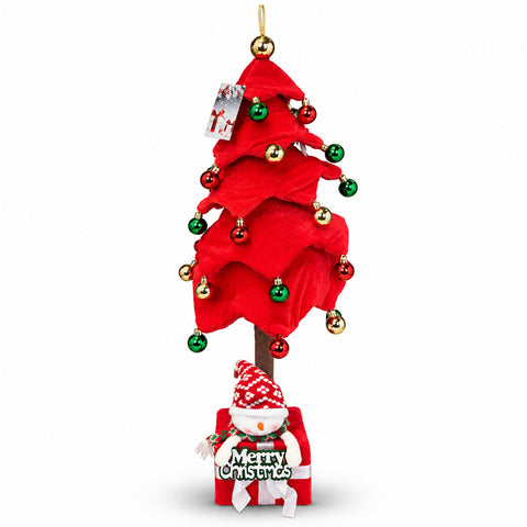 Uitschuifbare kerstboom van 90 en 95 cm met cadeauverpakking en figuren