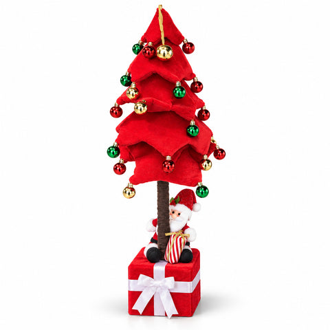 Uitschuifbare kerstboom van 90 en 95 cm met cadeauverpakking en figuren