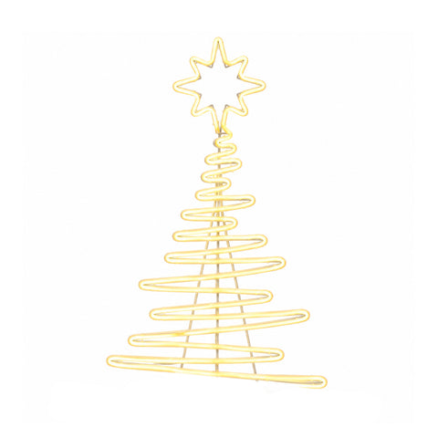 Lichtgevende neon-ledkerstboom 108 cm met ster, warmwit