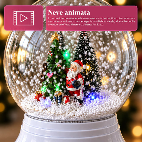 Kerstlantaarn met dwarrelende sneeuw, muziek en ledverlichting – 4 varianten