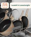 Batteria da Cucina Completa 13 Pezzi in Vari Colori con Mestoli Inclusi