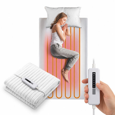 Elektrische thermische deken, verwarmd hoeslaken met snelle verwarming en 6 warmtestanden