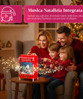 Cassetta Postale di Natale con Babbo Natale – LED, Musica e Effetto Neve